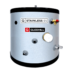Gledhill Stainless ES Unvented Indirect 90L Hot Water Cylinder SESINPIN090