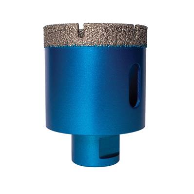 Mexco 50mm Vacuum Brazed Diamond Tile Drill Bit - Slotted Barrel (M14 Fit) XCEL Grade TDXCEL50
