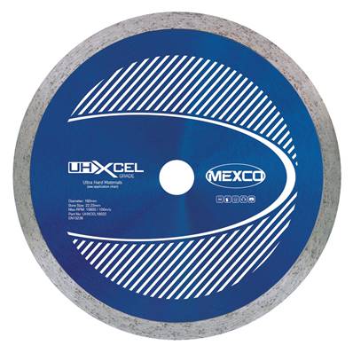 Mexco 180mm Ultra Hard Materials Diamond Blade - XCEL Grade UHXCEL18022