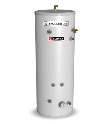 Gledhill StainlessLite Plus 400L Solar Heat Pump Cylinder PLUHP400S