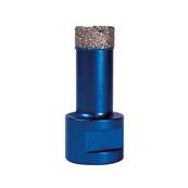 Mexco 18mm Vacuum Brazed Diamond Tile Drill Bit - Slotted Barrel (M14 Fit) XCEL Grade TDXCEL18