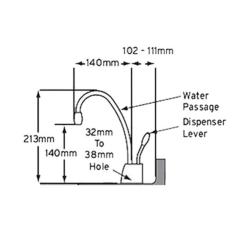 InsinKerator MILANO Hot Water Tap GN1100 - instant 98°C